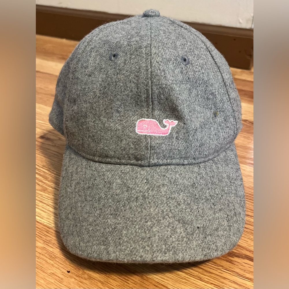 Vineyard Vines Wool Pink Logo Cap